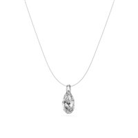 Collana Ama Donna in Oro bianco Diamante Lab Grown 0.53 Ct AMA-GI-210-72-1-0.50 - AMA-GI-210-72-1-0.30